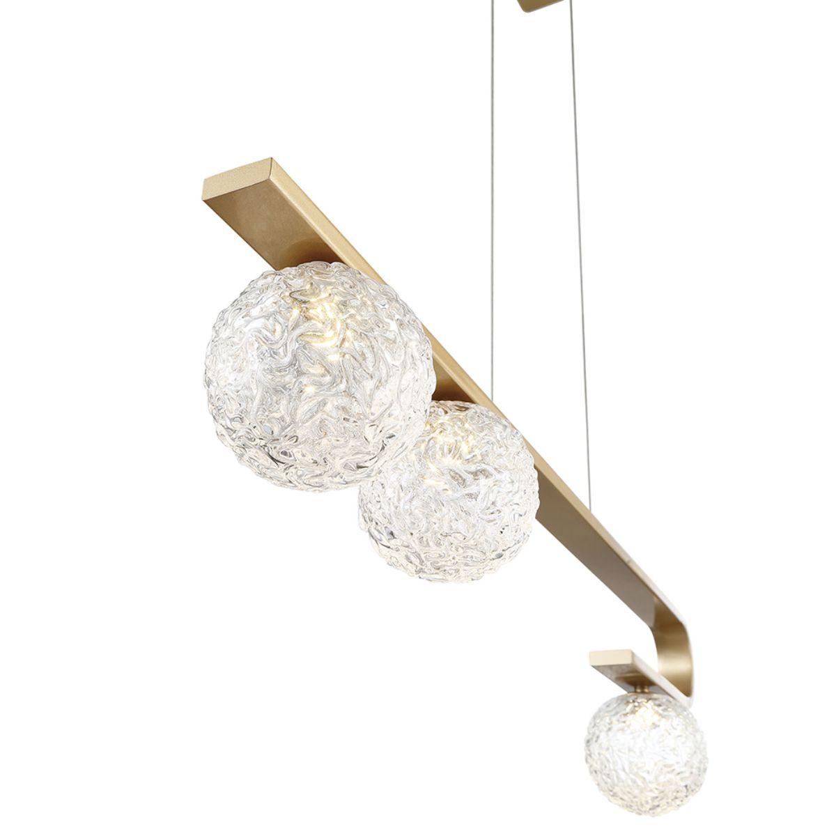 Phillimore 32 in. 3 Lights LED Chandelier Gold Finish