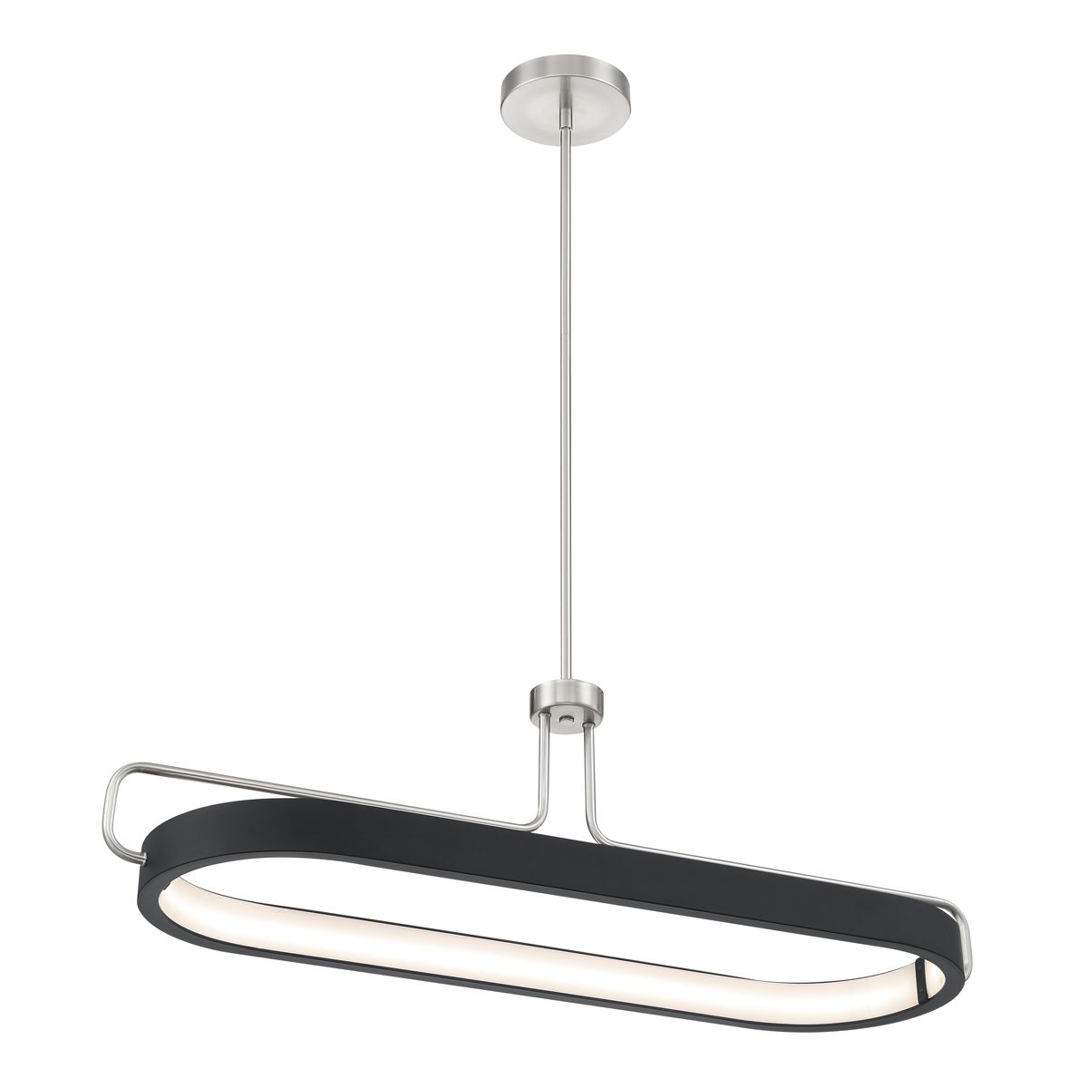 Pemberton 38 in. LED Pendant Light Nickel finish - Bees Lighting