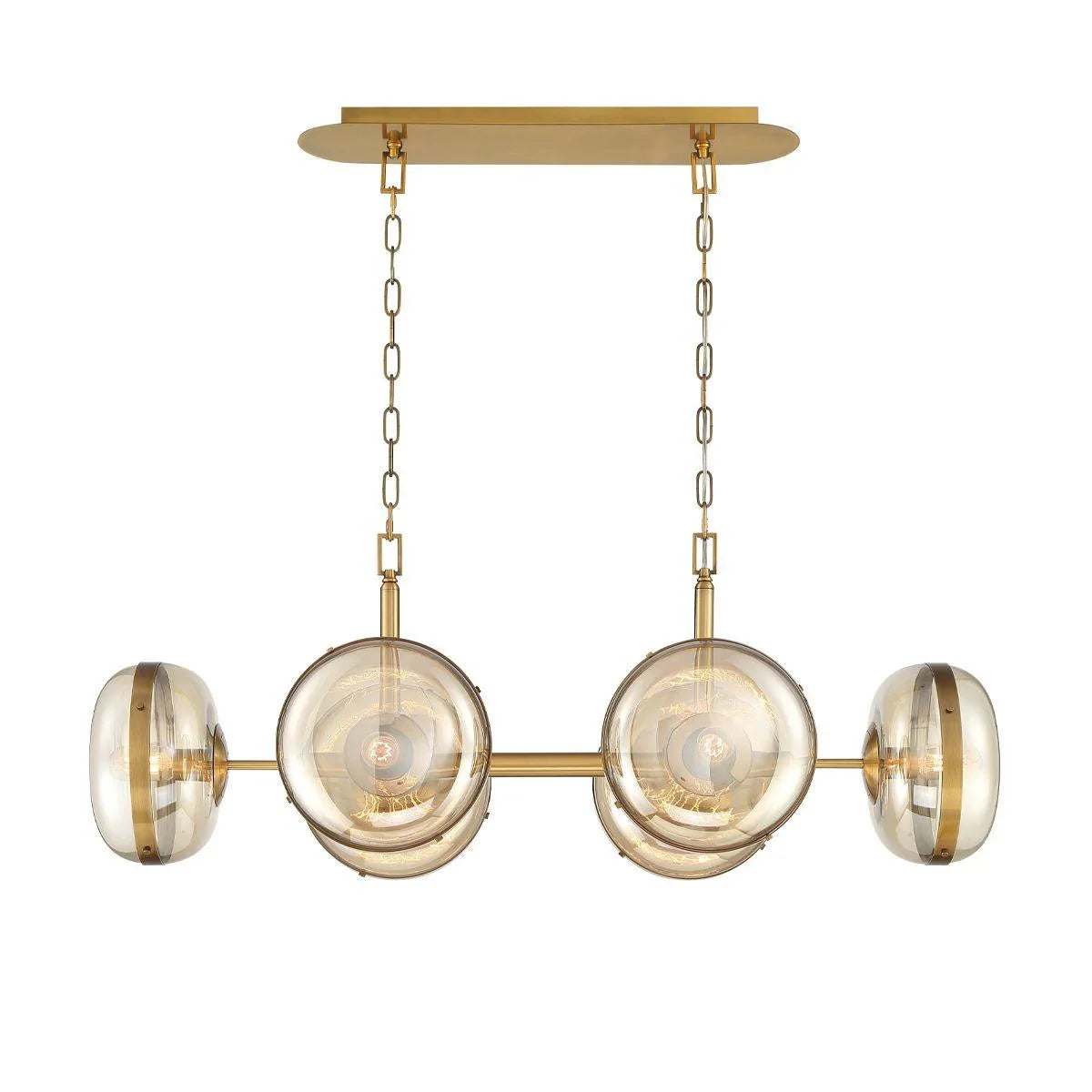 Nottingham Chandelier Brass Finish - Bees Lighting
