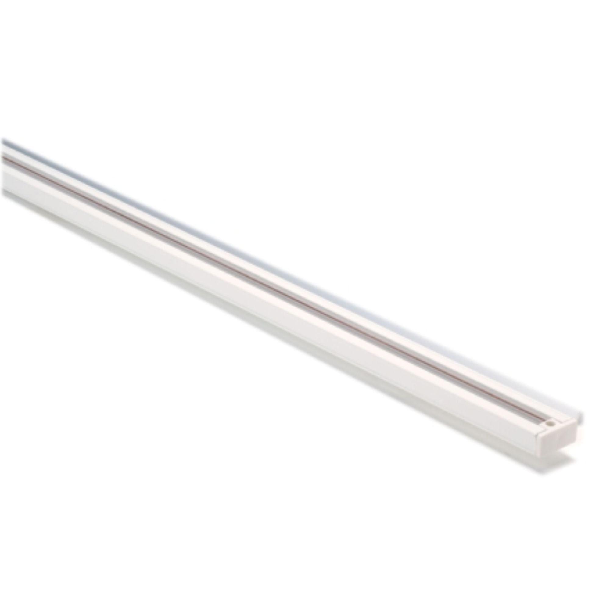 6 Ft. Track Rail One Circuit, Halo, White Finish