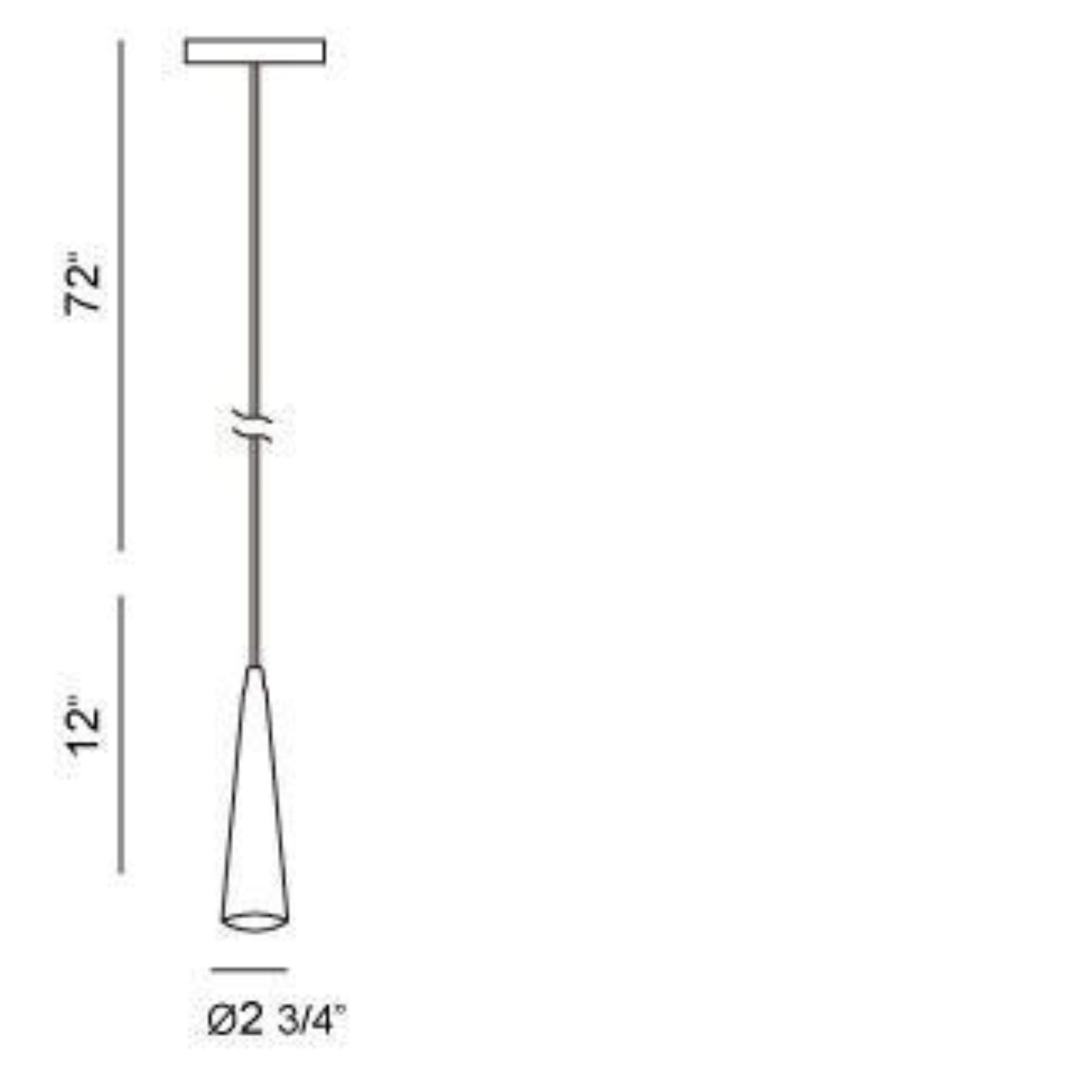 Sliver 12" Mini Pendant, Polished Nickel Finish - Bees Lighting