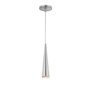 Sliver 12" Mini Pendant, Polished Nickel Finish - Bees Lighting
