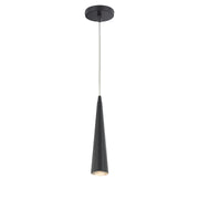 Sliver 12" Mini Pendant, Black Finish - Bees Lighting