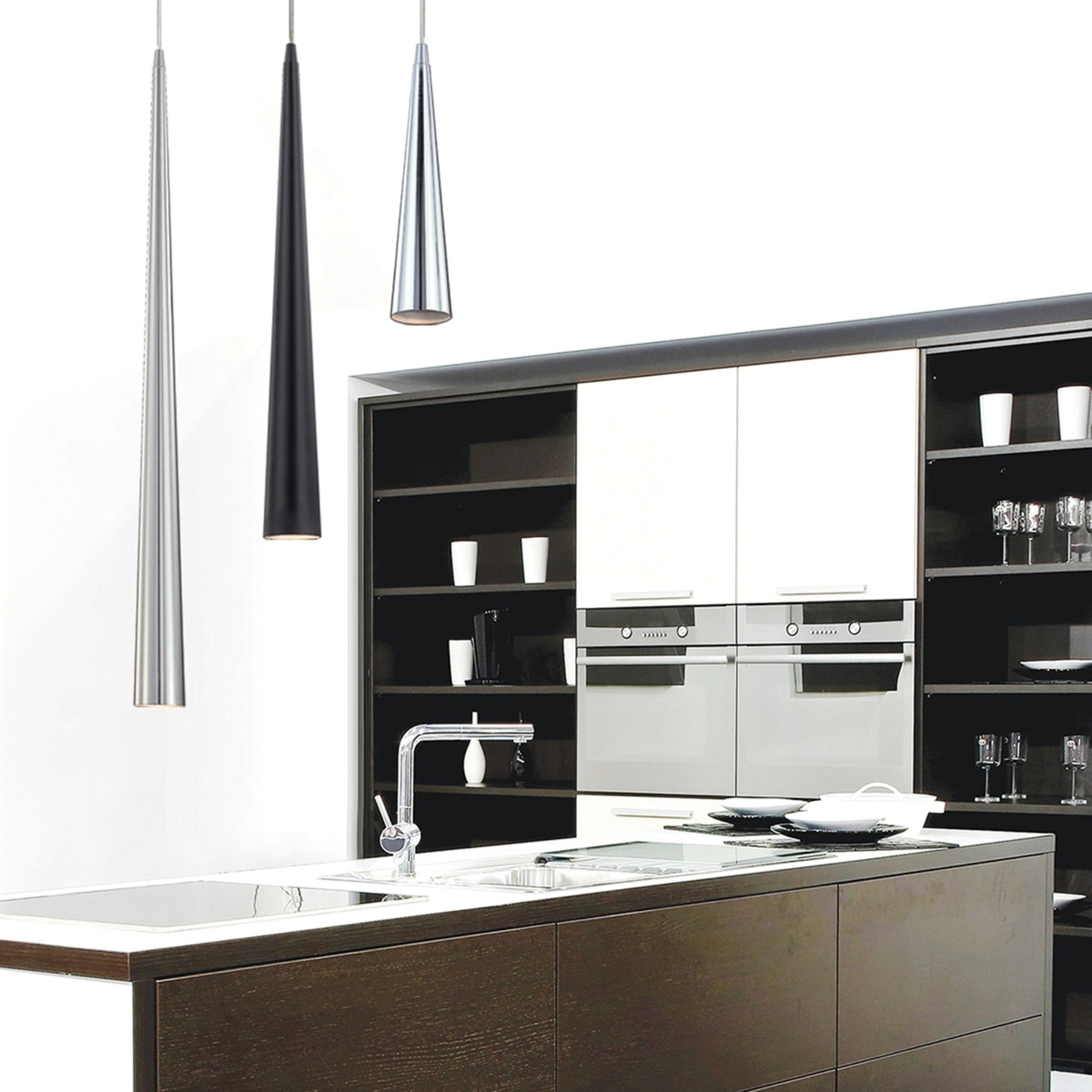 Sliver 24" Pendant, Black Finish - Bees Lighting