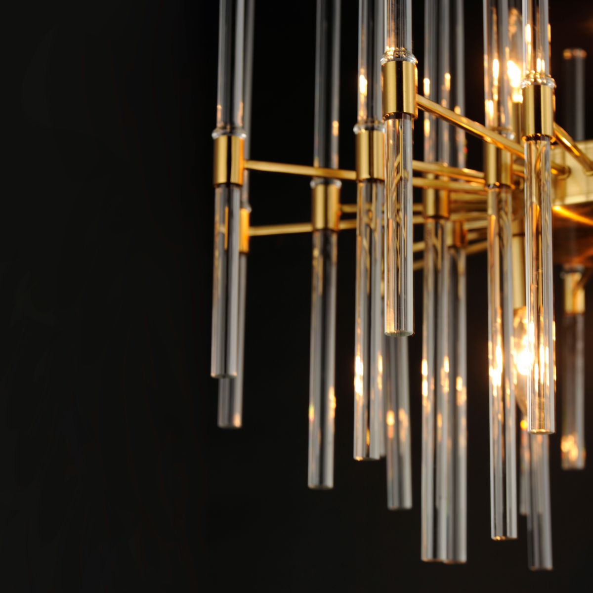Divine 24 in. 8 Lights Chandelier Gold Finish - Bees Lighting