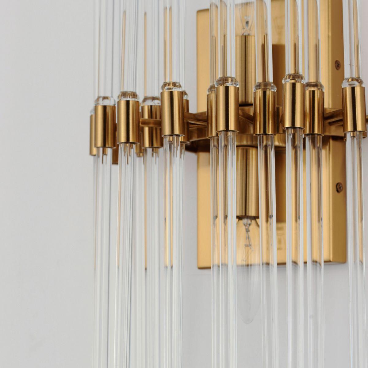 Divine 20 in. 2-Light Wall Light Gold Finish - Bees Lighting