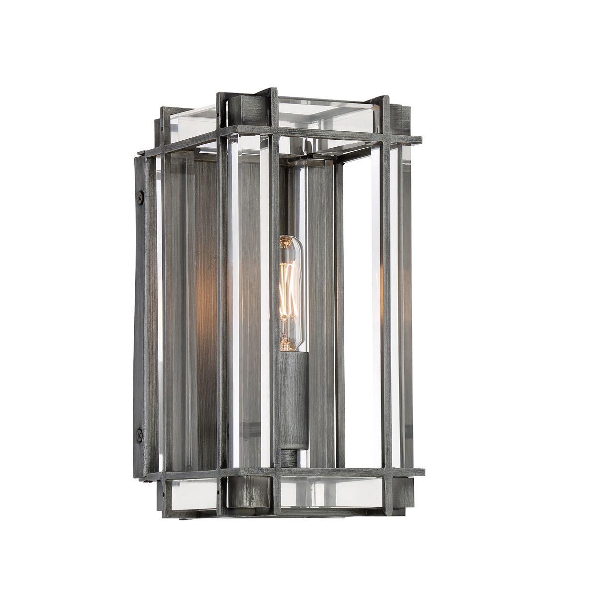Langen Square 10 in. Wall Sconce Antique Nickel finish