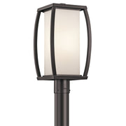 Bowen 19" Outdoor Post Light, Architectural Bronze Finish - Bees Lighting