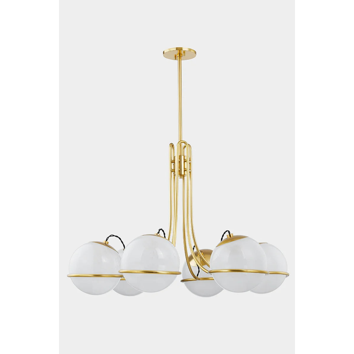 Hingham 40" 6 Lights Chandelier Aged Brass Finish - Bees Lighting