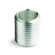 Aluminum lighting accessory sleeve with brushed metallic finish and ridged sides