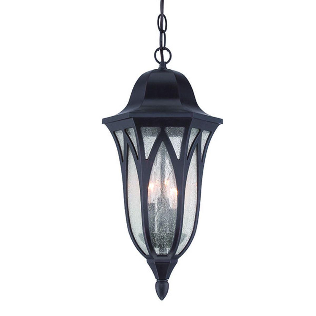 Milano 9 In. 3 Lights Outdoor Hanging Lantern Architectural