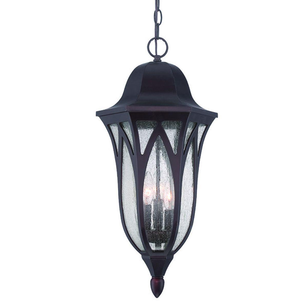 Milano 11 In. 3 Lights Outdoor Hanging Lantern Architectural