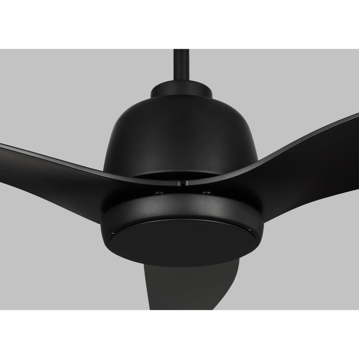 Avila Coastal 54 Inch Midnight Black Outdoor Ceiling Fan With Light And Remote, Marine Grade - Bees Lighting