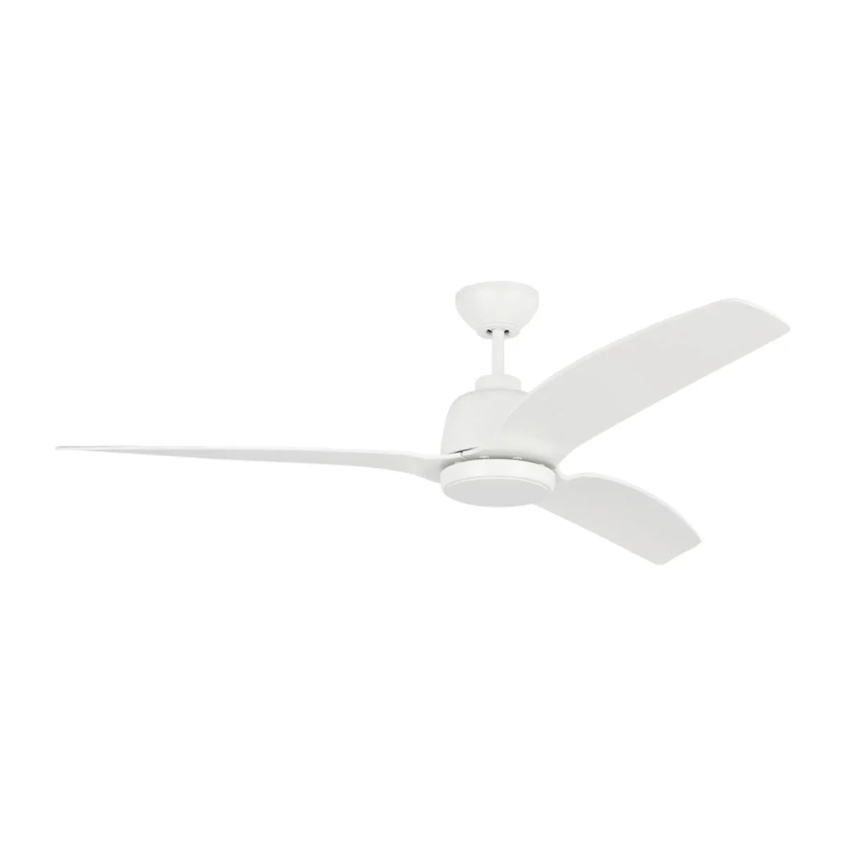 Avila Coastal 60 Inch Matte White Outdoor Ceiling Fan with Light and Remote - Bees Lighting