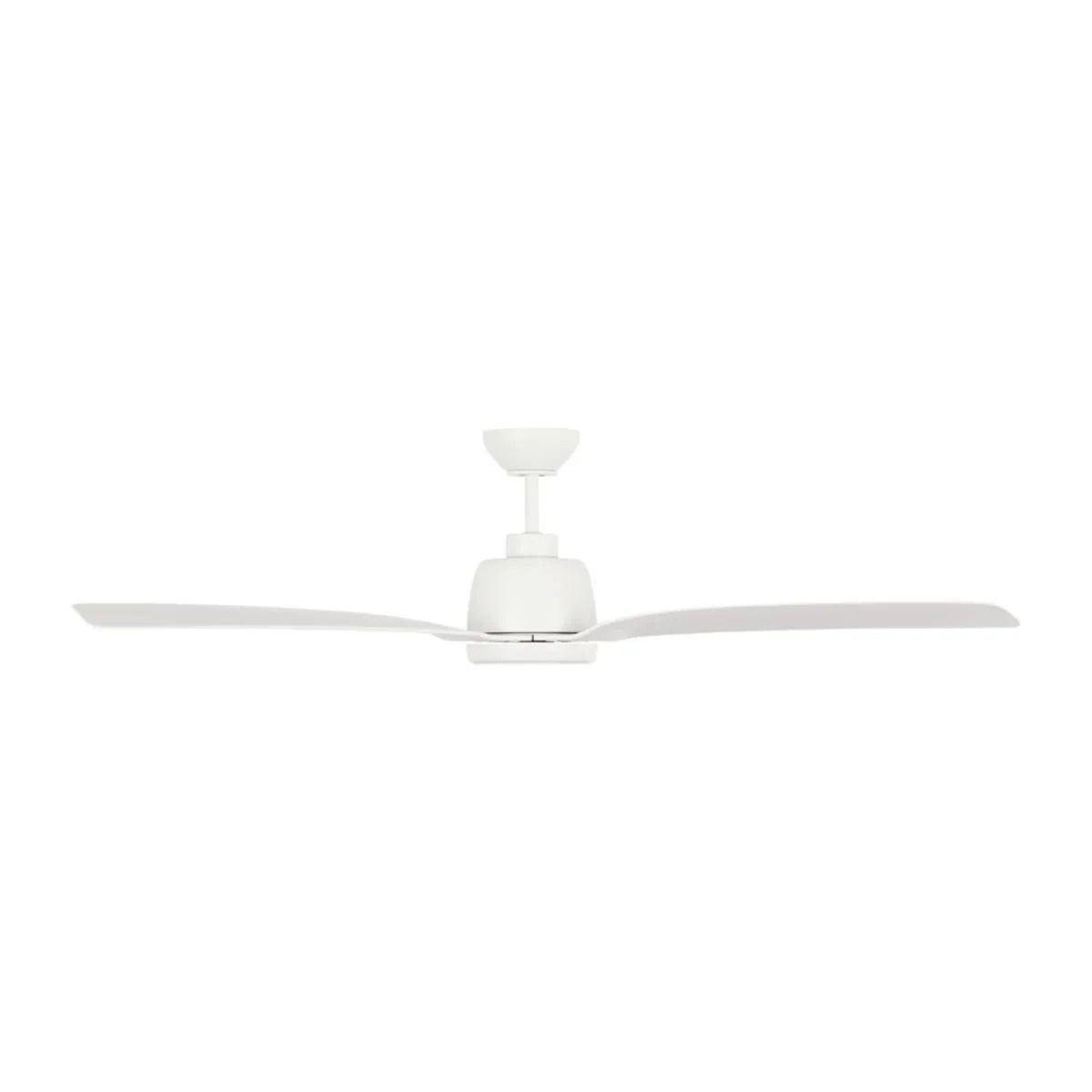 Avila Coastal 60 Inch Matte White Outdoor Ceiling Fan with Light and Remote - Bees Lighting