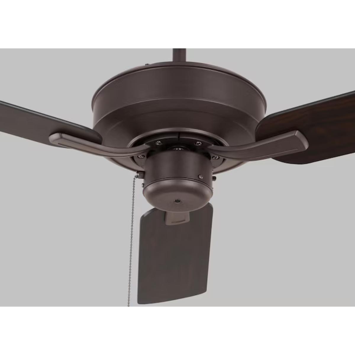 Linden 48" Bronze Dual Mount Ceiling Fan with Pull Chain - Bees Lighting