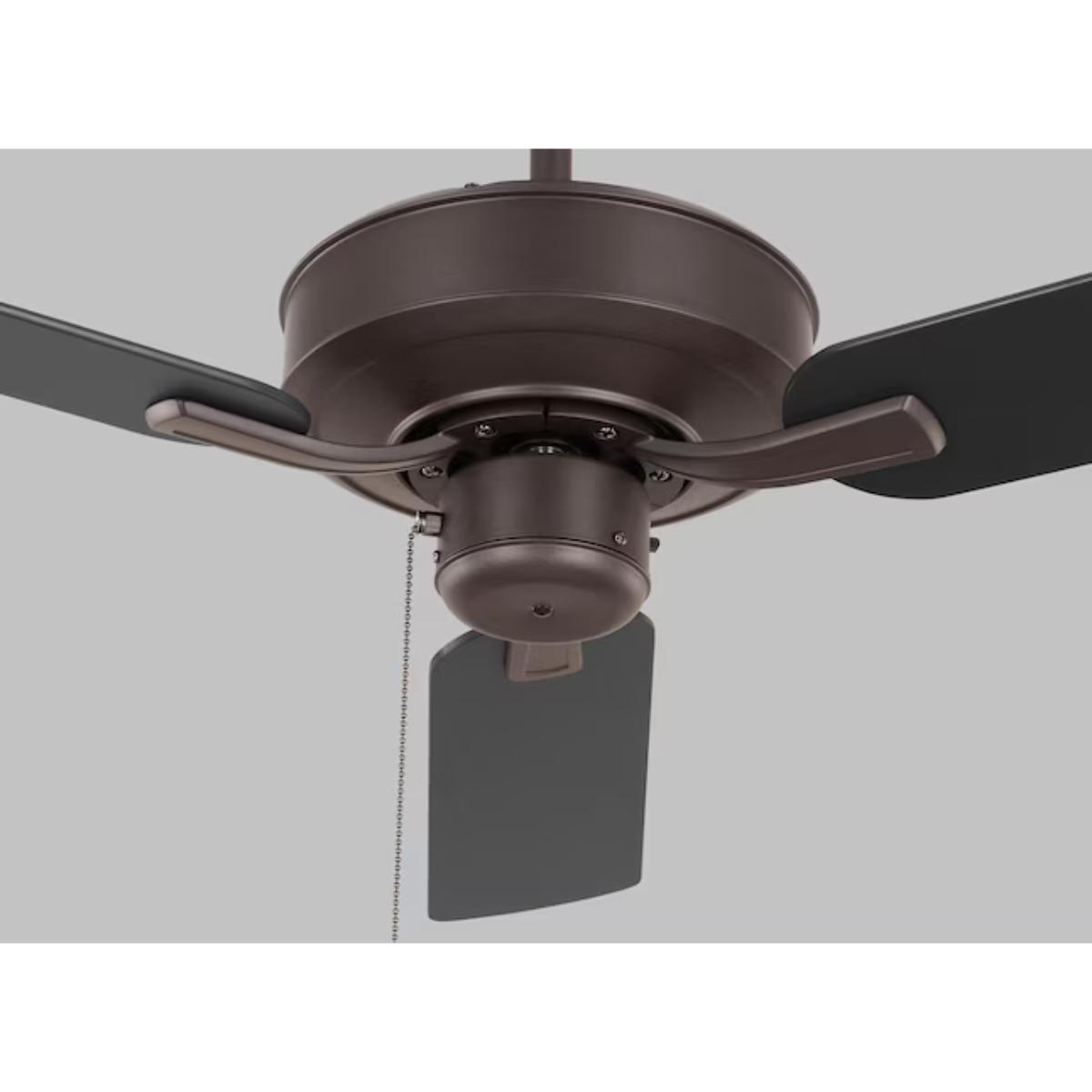Linden 48" Bronze Dual Mount Ceiling Fan with Pull Chain - Bees Lighting