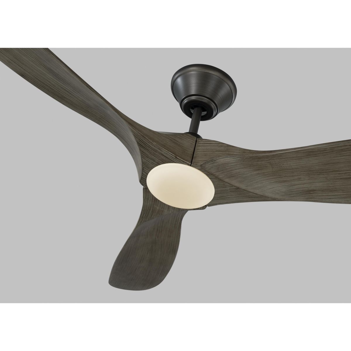Maverick II 52 Inch Aged Pewter Damp Rated LED Ceiling Fan with Remote - Bees Lighting
