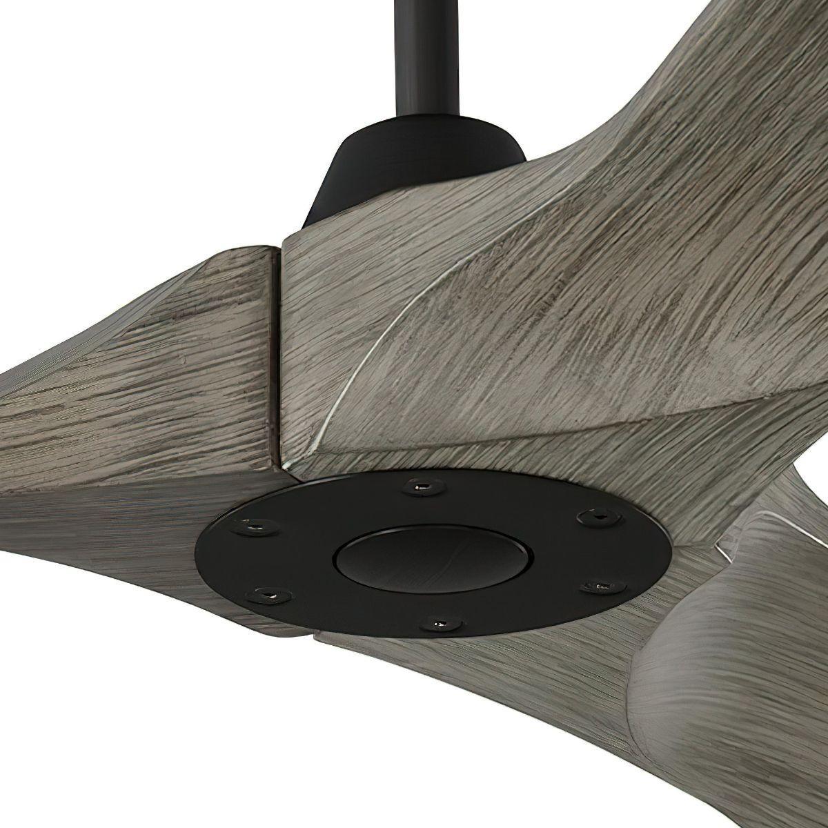 Maverick II 52 Inch Aged Pewter Damp Rated Ceiling Fan with Remote - Bees Lighting