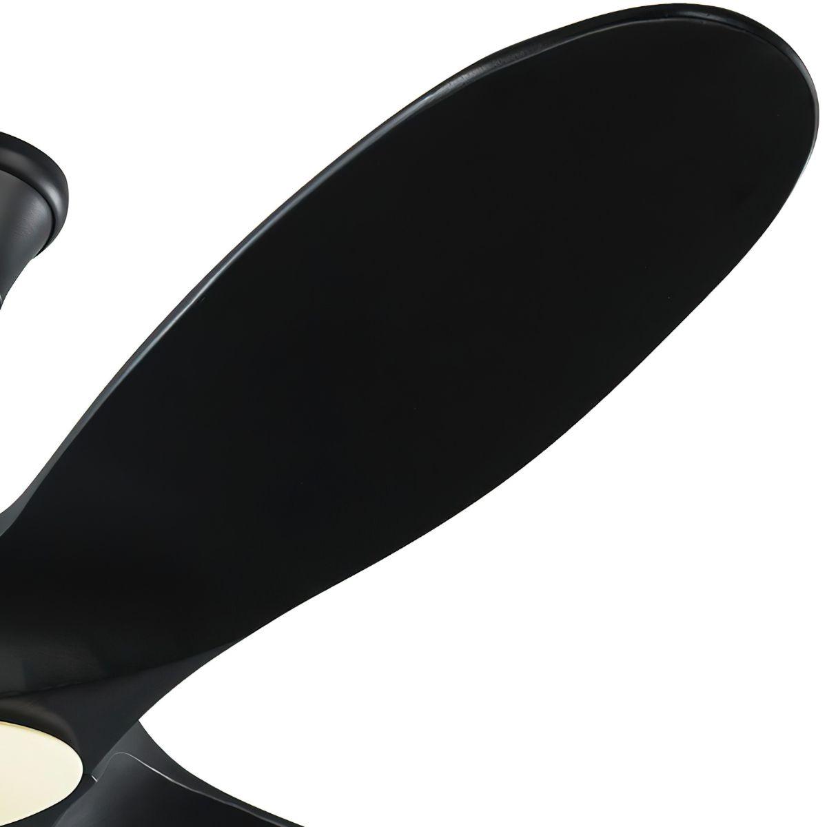 Maverick II 52 Inch Matte Black Damp Rated LED Ceiling Fan with Remote - Bees Lighting
