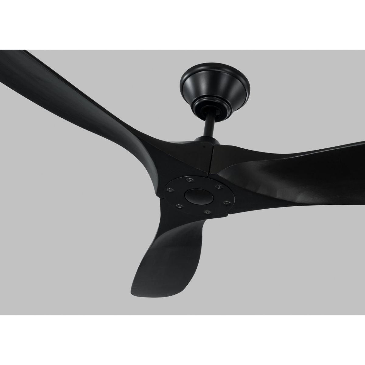Maverick II 52 Inch Matte Black Damp Rated Ceiling Fan with Remote - Bees Lighting