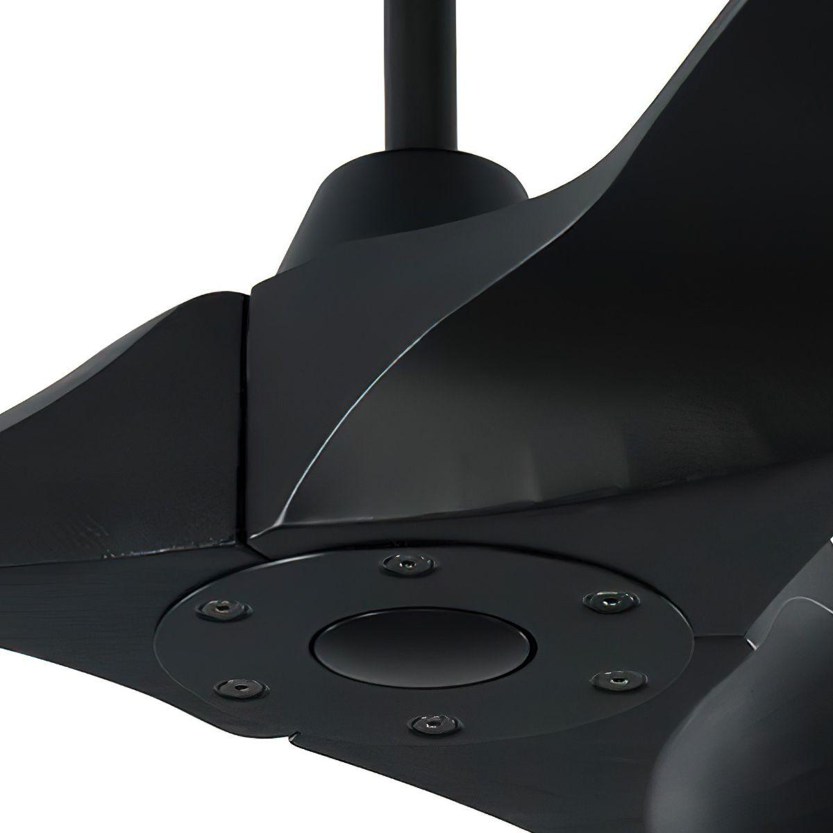 Maverick II 52 Inch Matte Black Damp Rated Ceiling Fan with Remote - Bees Lighting