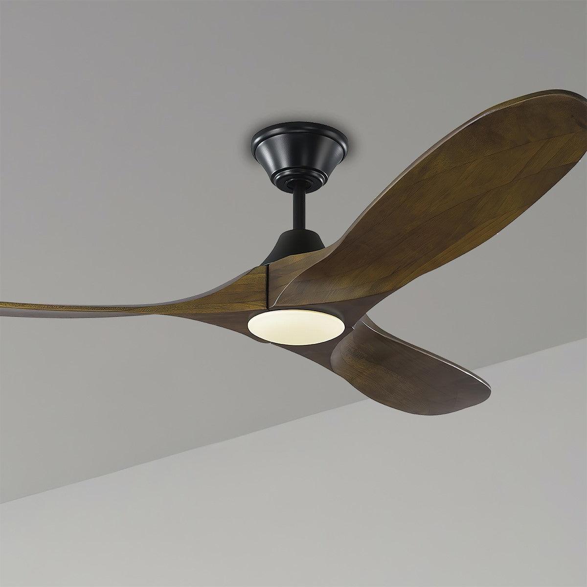 Maverick II 52 Inch LED Modern Outdoor Ceiling Fan With Light And Remote - Bees Lighting