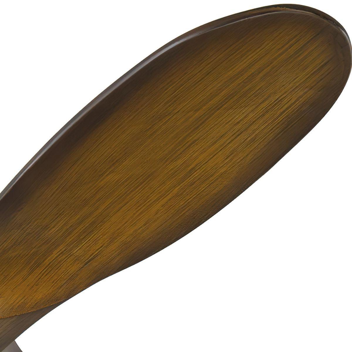 Maverick II 52 Inch Steel and Koa Damp Rated Ceiling Fan with Remote - Bees Lighting