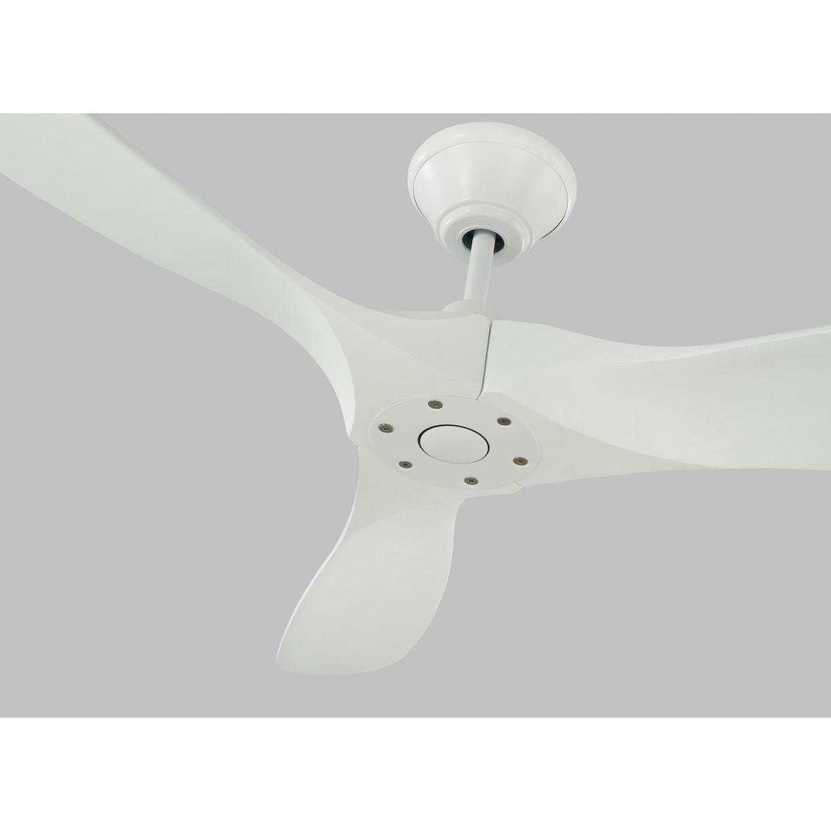 Maverick II 52 Inch Matte White Damp Rated Ceiling Fan with Remote - Bees Lighting