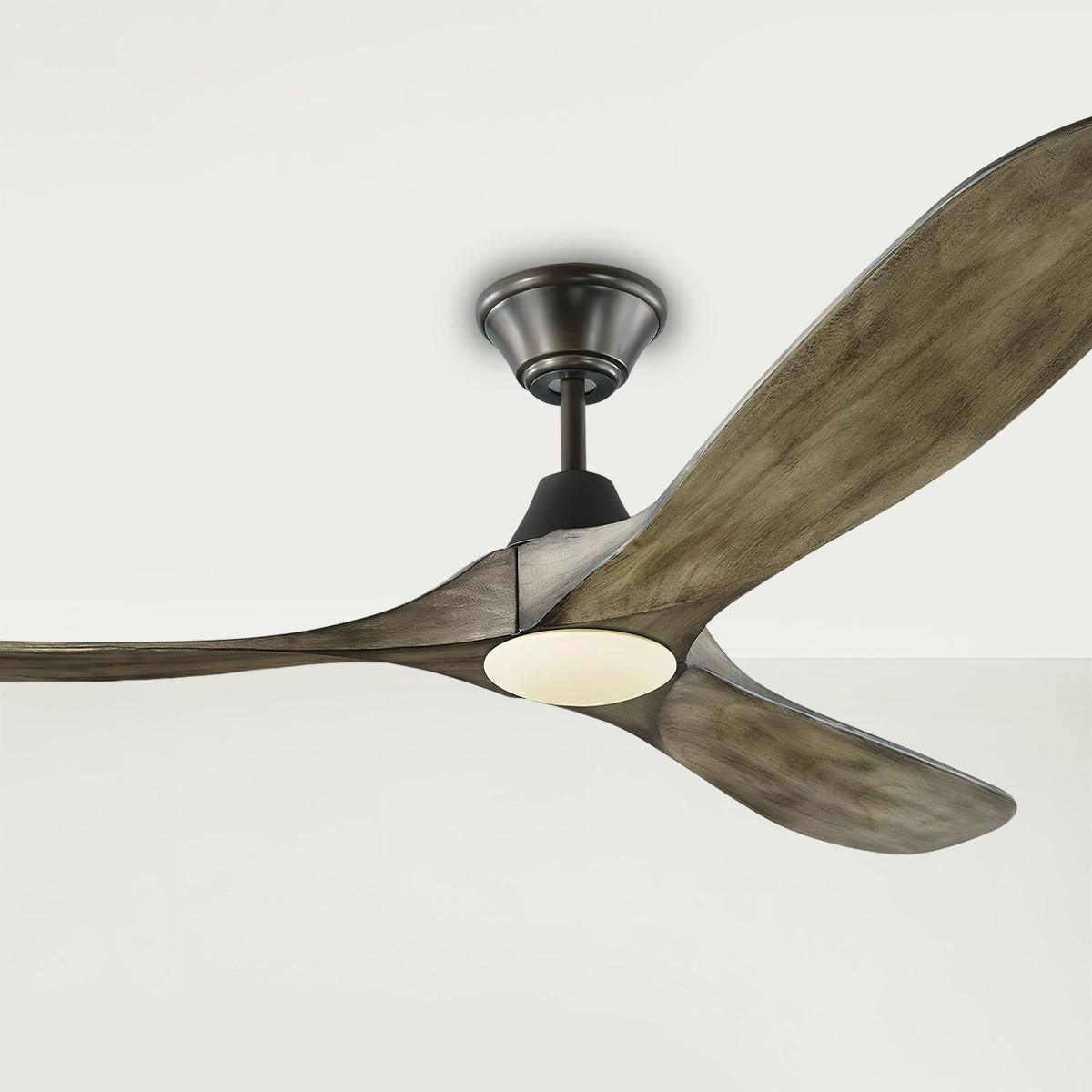 Maverick 60 Inch LED Modern Outdoor Ceiling Fan With Light And Remote - Bees Lighting