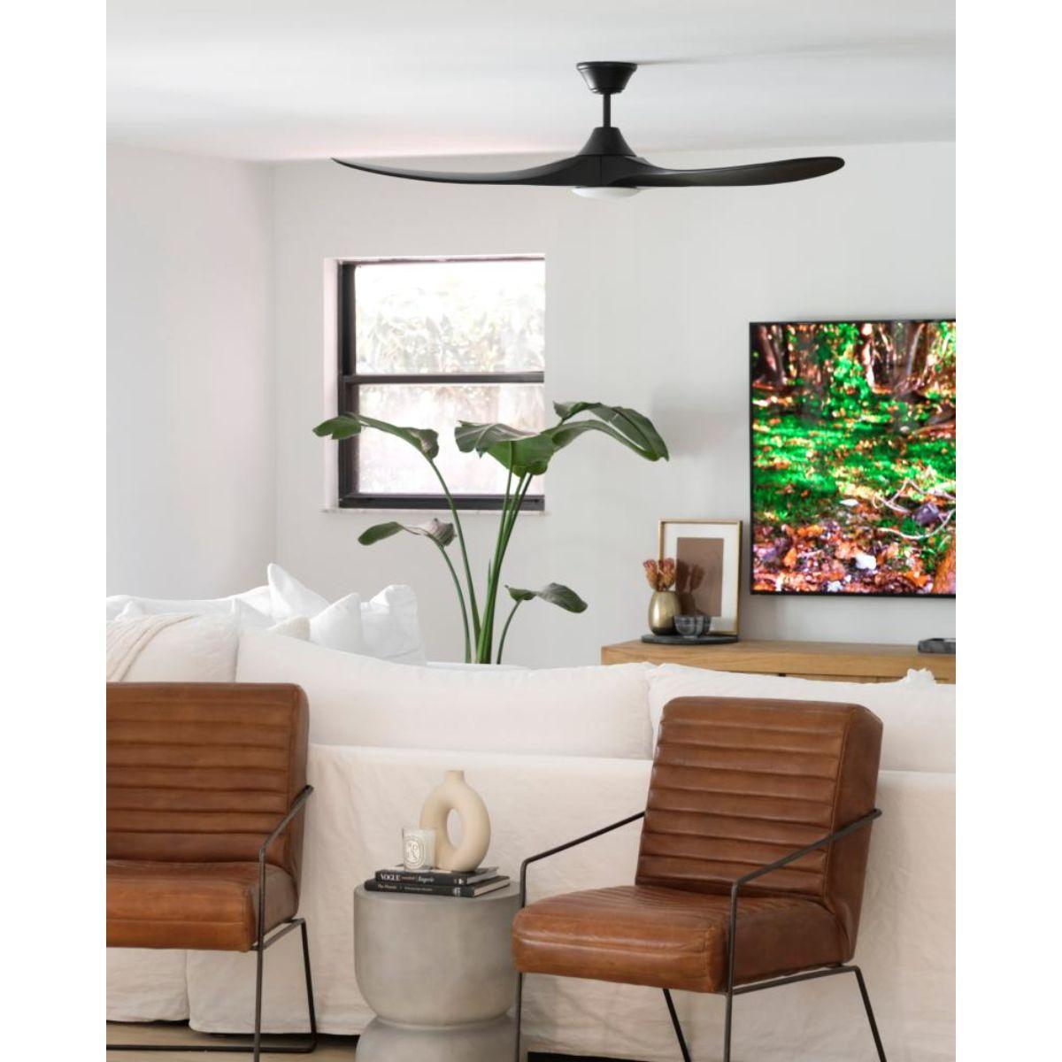 Maverick 60 Inch LED Modern Outdoor Ceiling Fan With Light And Remote - Bees Lighting