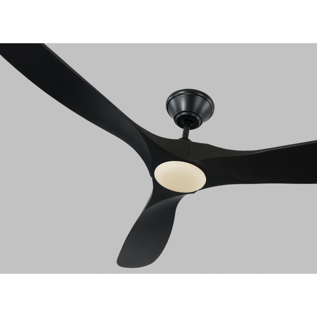Maverick 60 Inch Black 3-Blade LED Ceiling Fan with Light and Remote - Bees Lighting