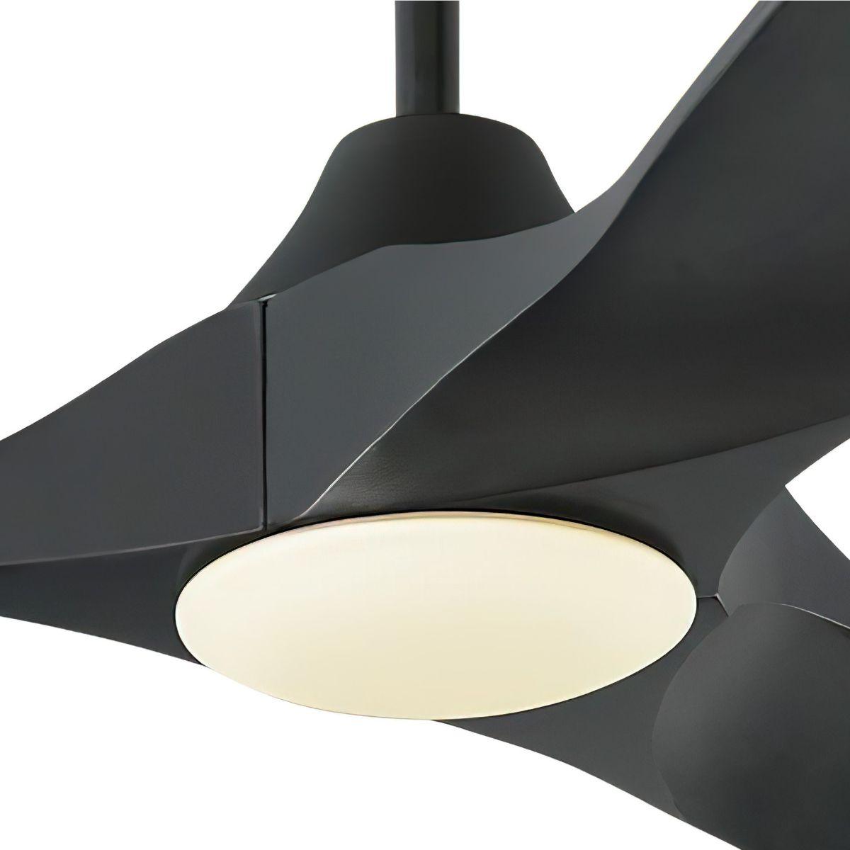 Maverick 60 Inch Black 3-Blade LED Ceiling Fan with Light and Remote - Bees Lighting