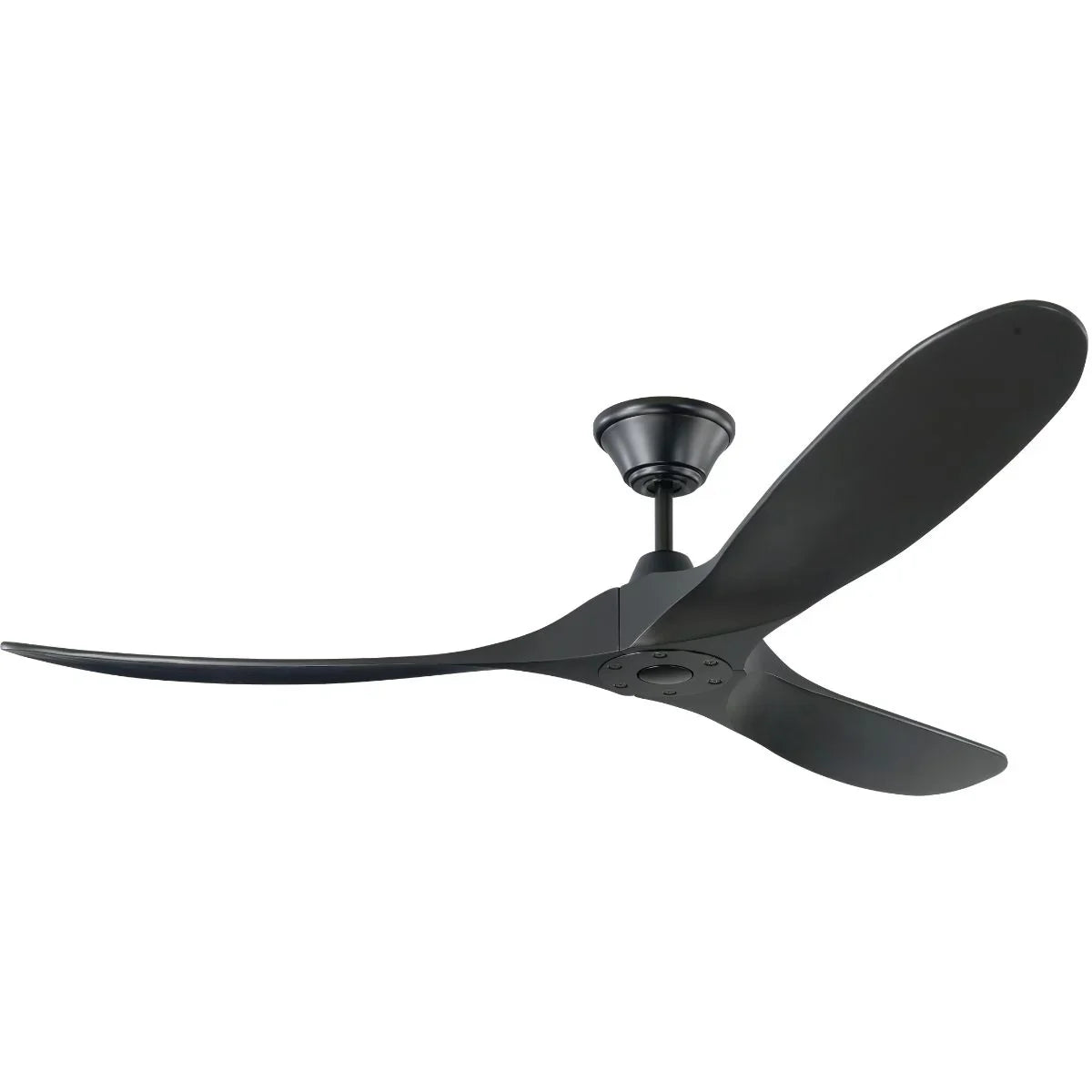 Maverick 60 Inch Matte Black Damp Rated Ceiling Fan with Remote - Bees Lighting