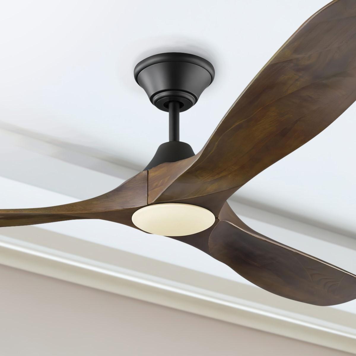 Maverick 60 Inch LED Modern Outdoor Ceiling Fan With Light And Remote - Bees Lighting