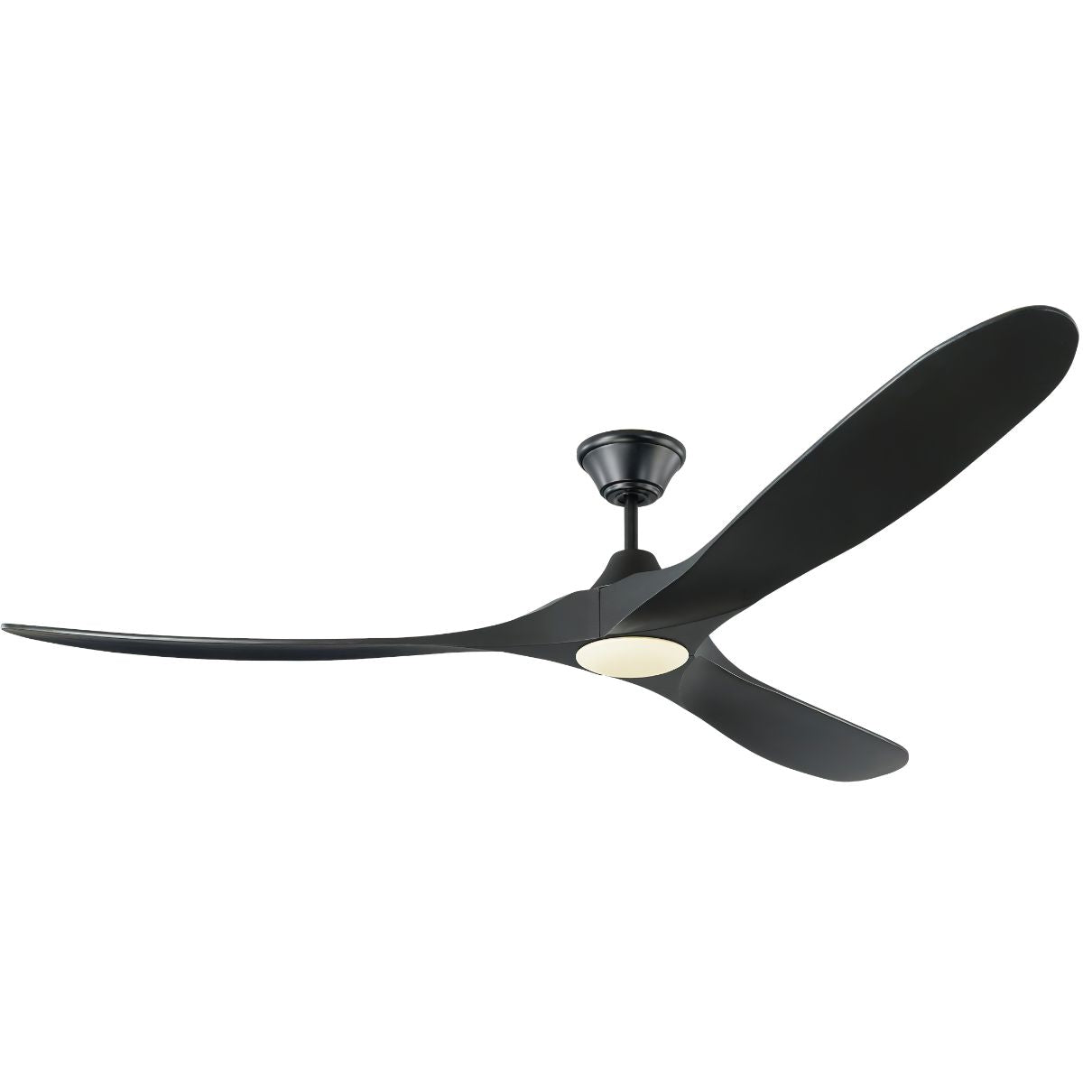 Maverick Max 70 Inch Matte Black LED Large Ceiling Fan with Light and Remote - Bees Lighting