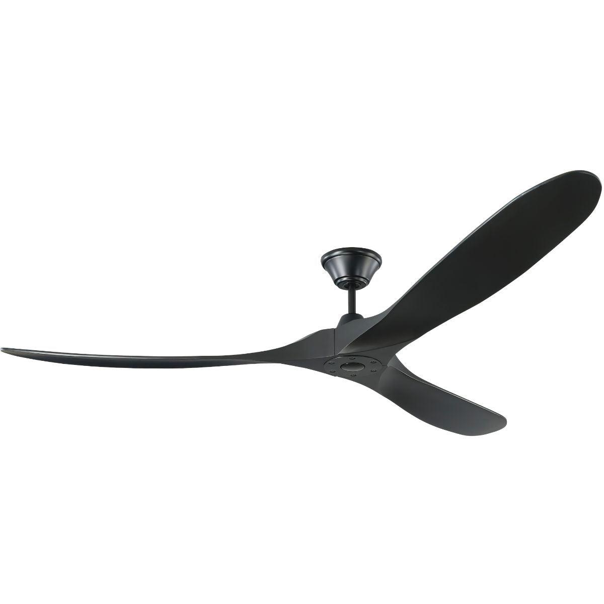 Maverick Max 70 Inch Matte Black Large Ceiling Fan with Remote - Bees Lighting