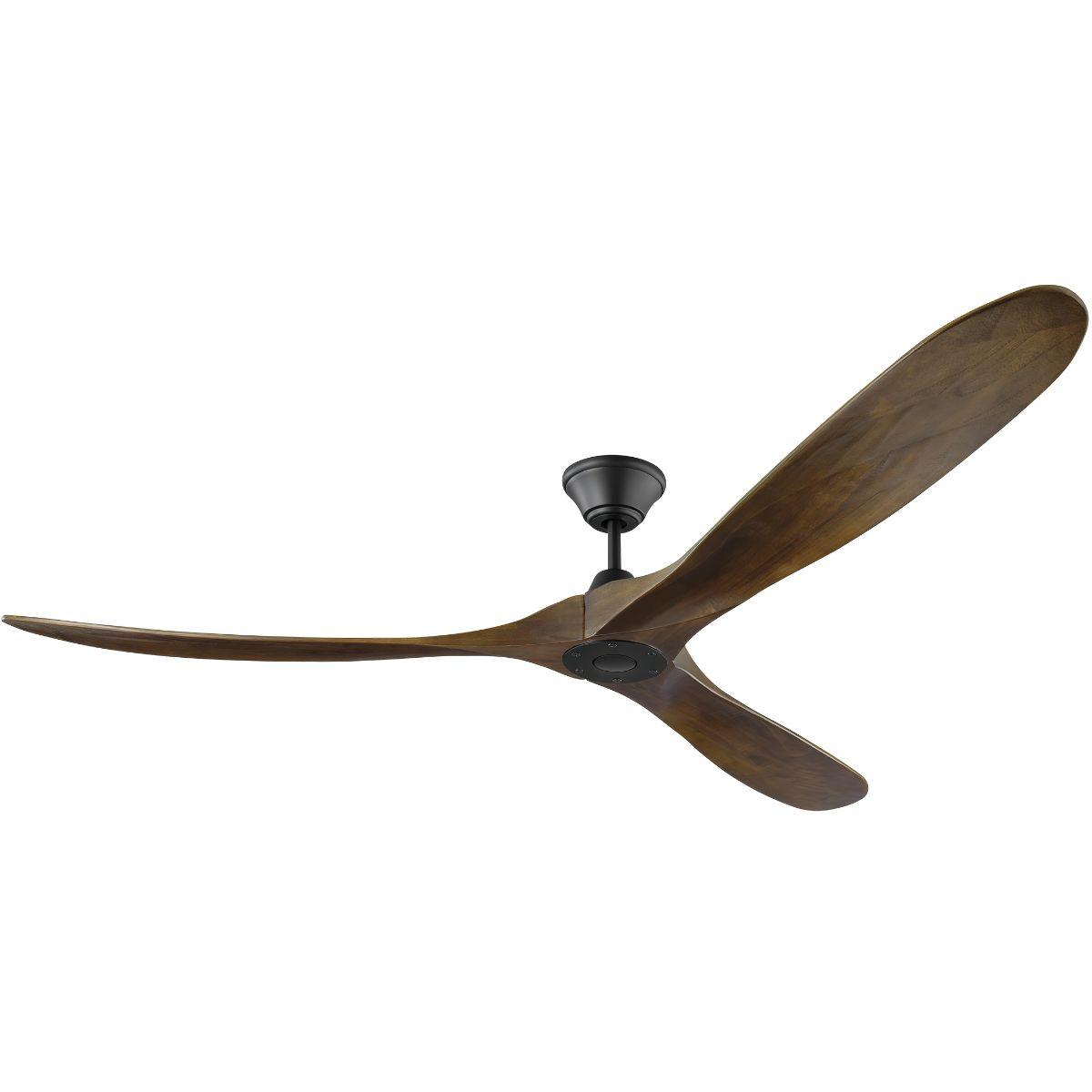 Maverick Max 70 Inch Black and Walnut Large Ceiling Fan with Remote - Bees Lighting