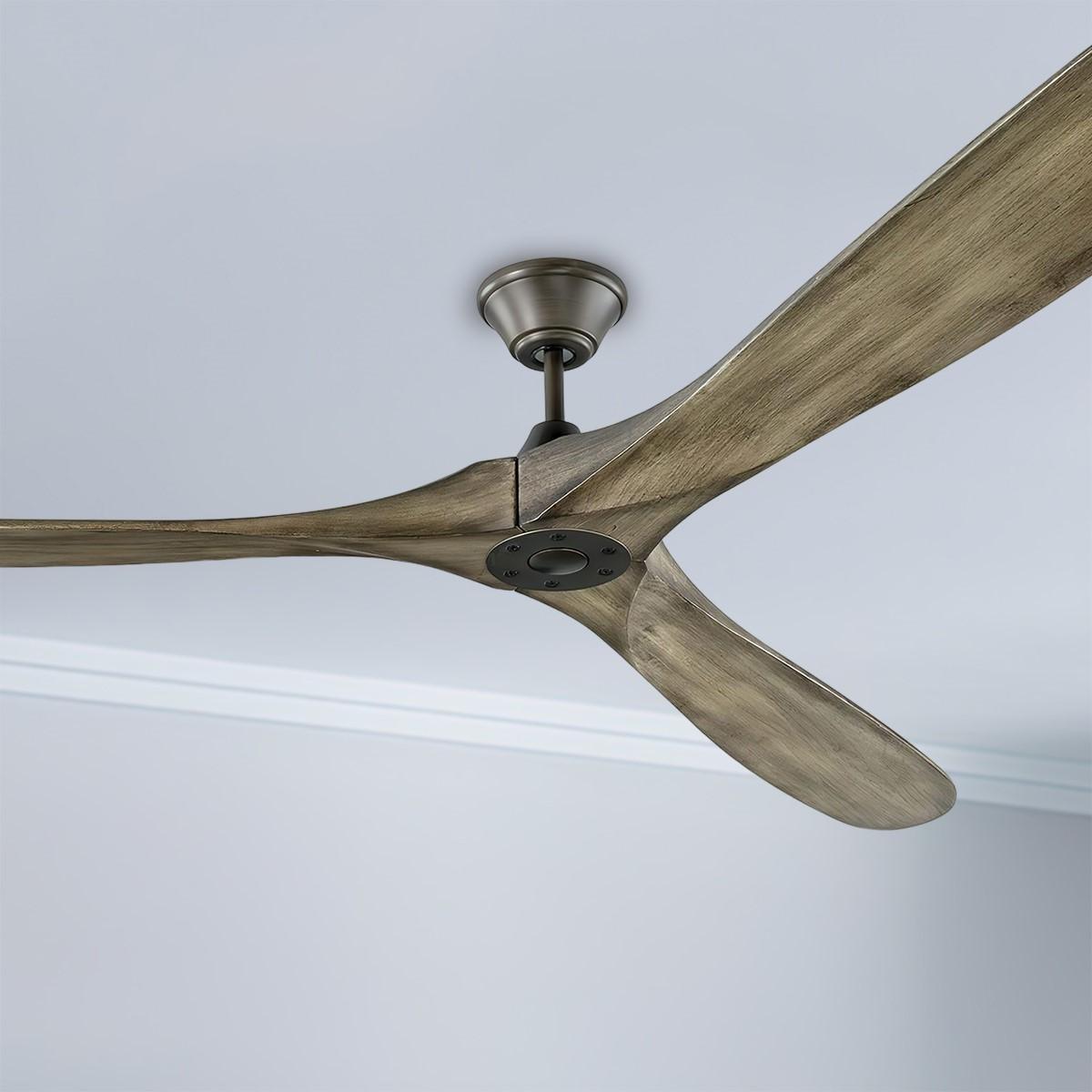 Maverick Super Max 88 Inch 3 Blades Large Outdoor Ceiling Fan With Remote - Bees Lighting