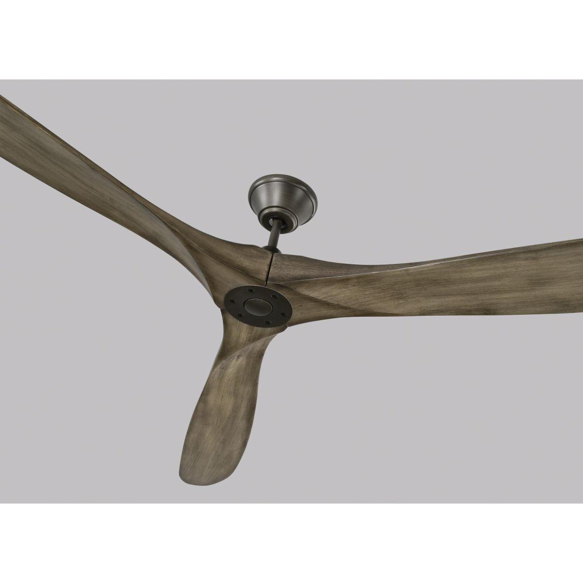 Maverick Super Max 88 Inch Aged Pewter Large Ceiling Fan with Remote - Bees Lighting