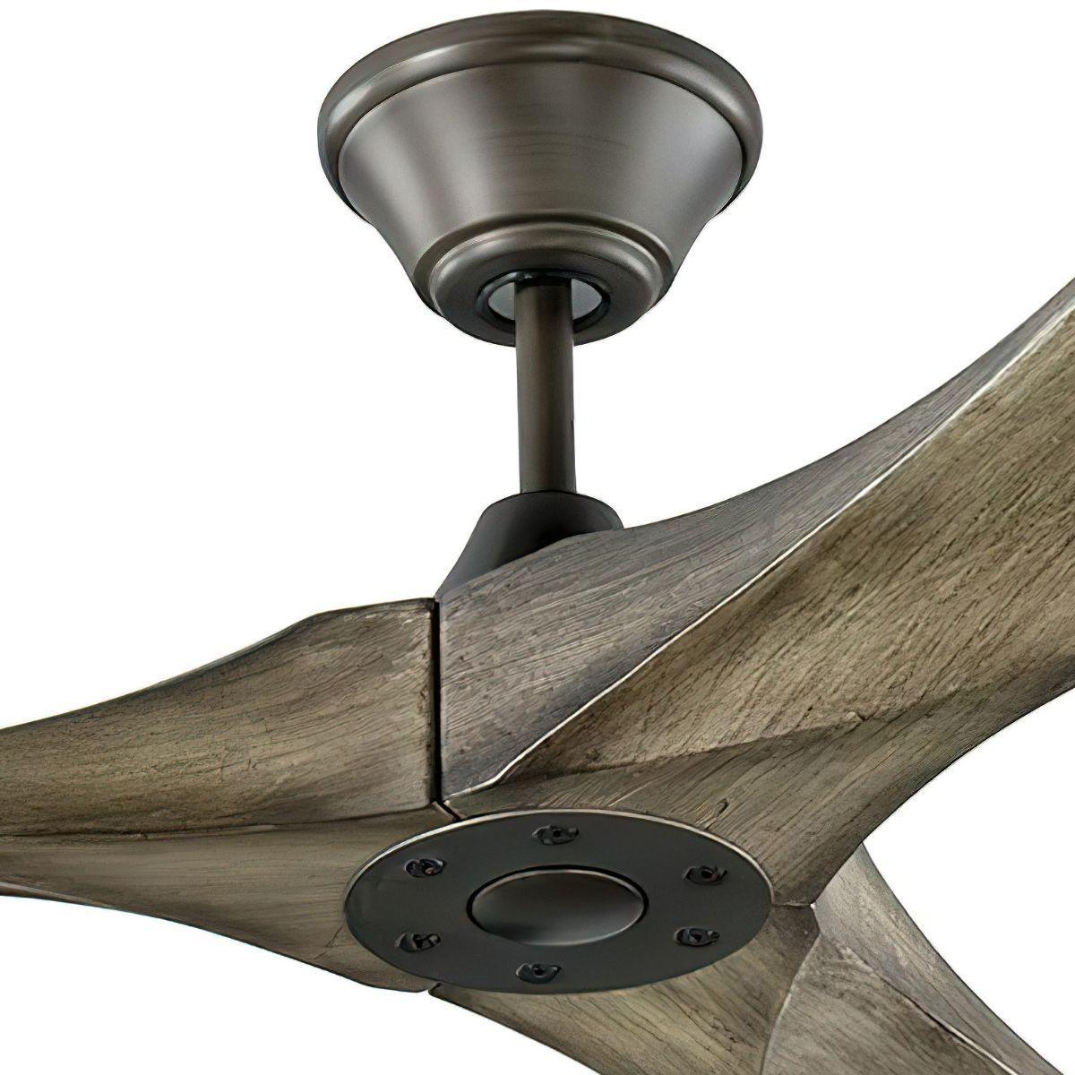 Maverick Super Max 88 Inch Aged Pewter Large Ceiling Fan with Remote - Bees Lighting