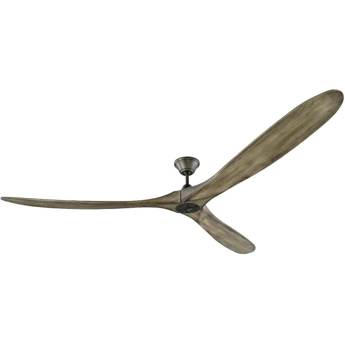 Maverick Super Max 88 Inch Aged Pewter Large Ceiling Fan with Remote - Bees Lighting