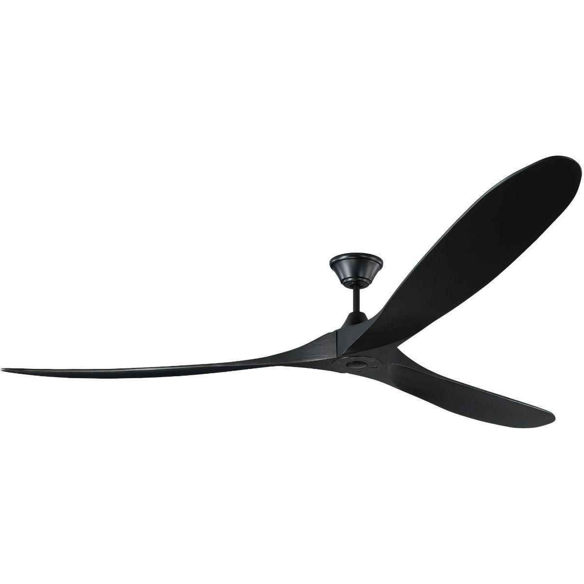Maverick Super Max 88 Inch Matte Black Large Ceiling Fan with Remote - Bees Lighting