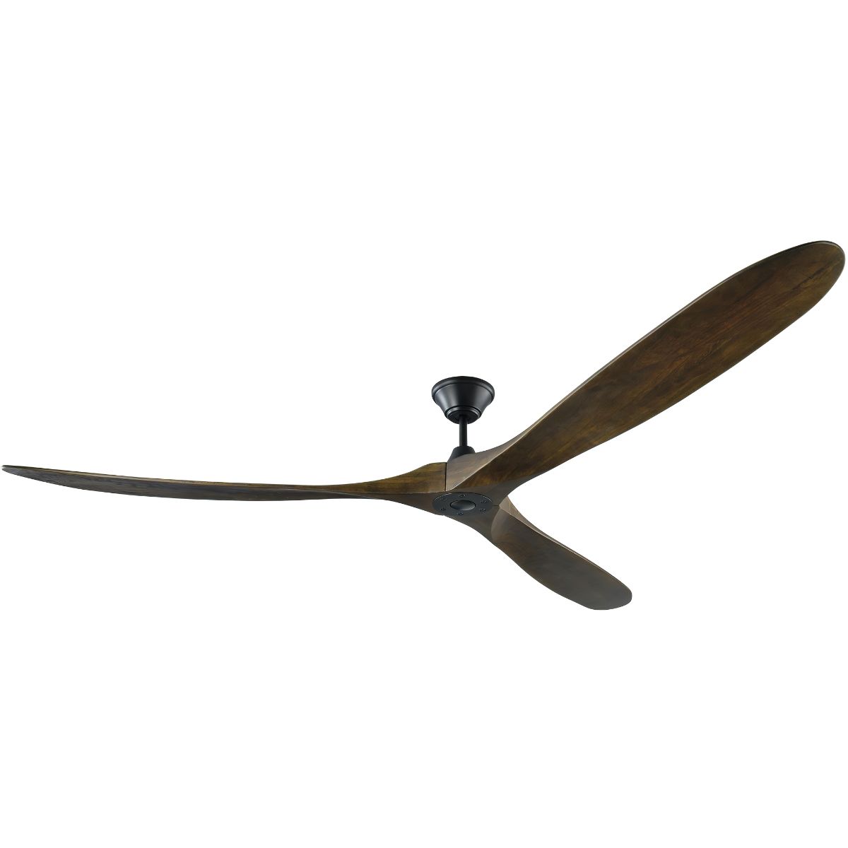 Maverick Super Max 88 Inch Black and Walnut Large Ceiling Fan with Remote - Bees Lighting