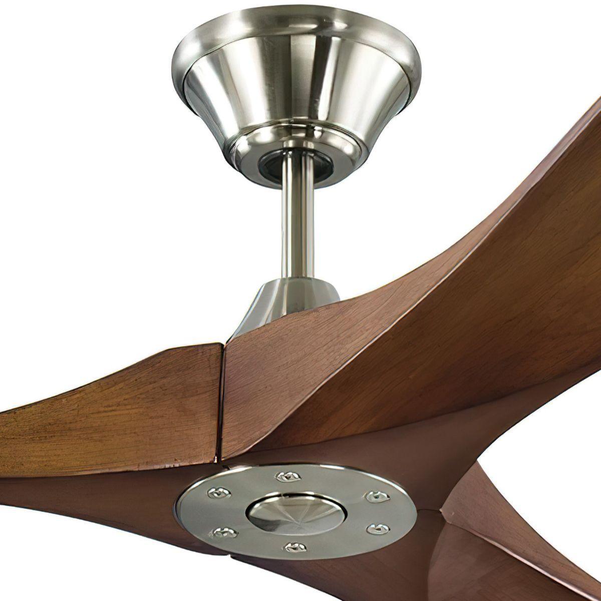 Maverick Super Max 88 Inch Steel and Koa Large Ceiling Fan with Remote - Bees Lighting