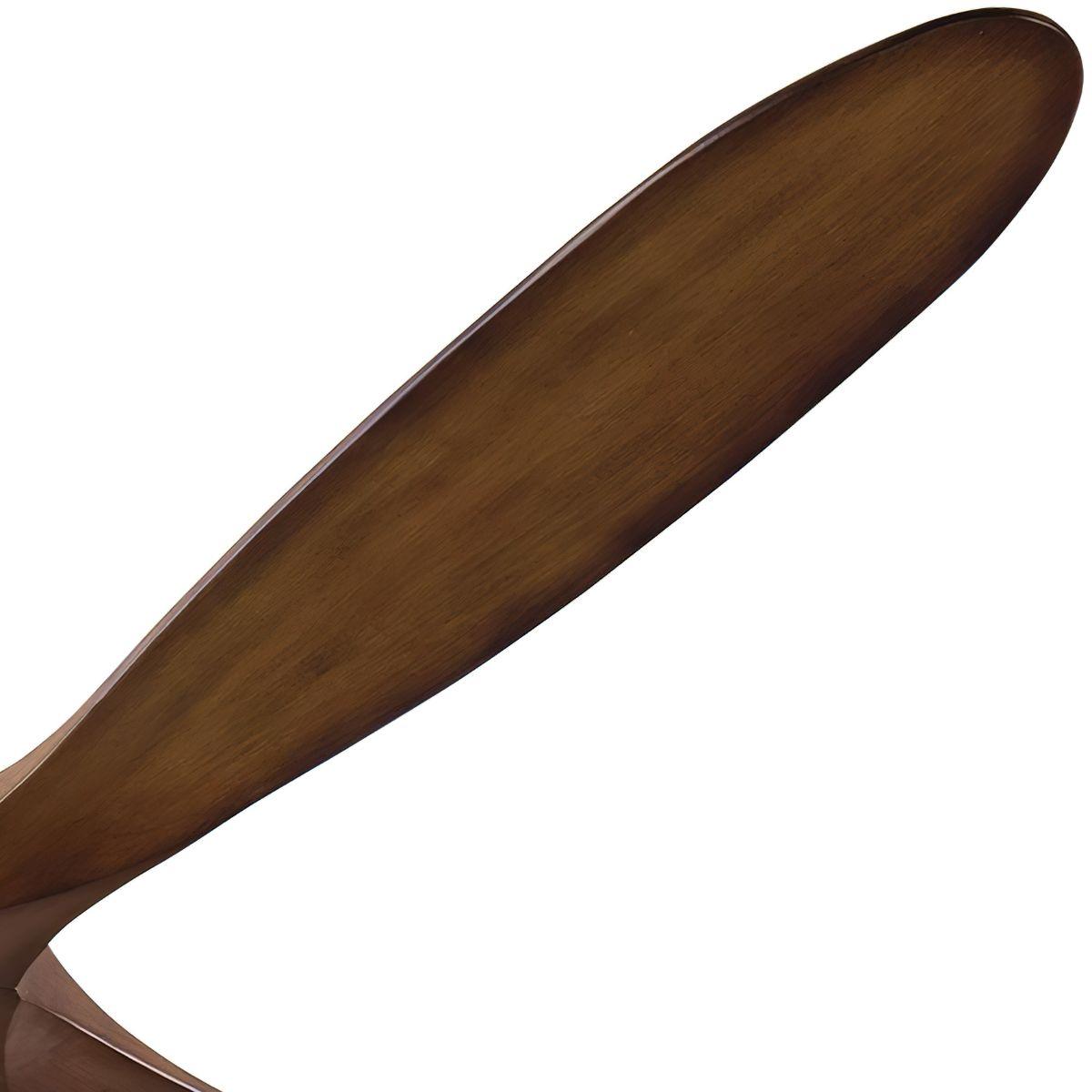 Maverick Super Max 88 Inch Steel and Koa Large Ceiling Fan with Remote - Bees Lighting