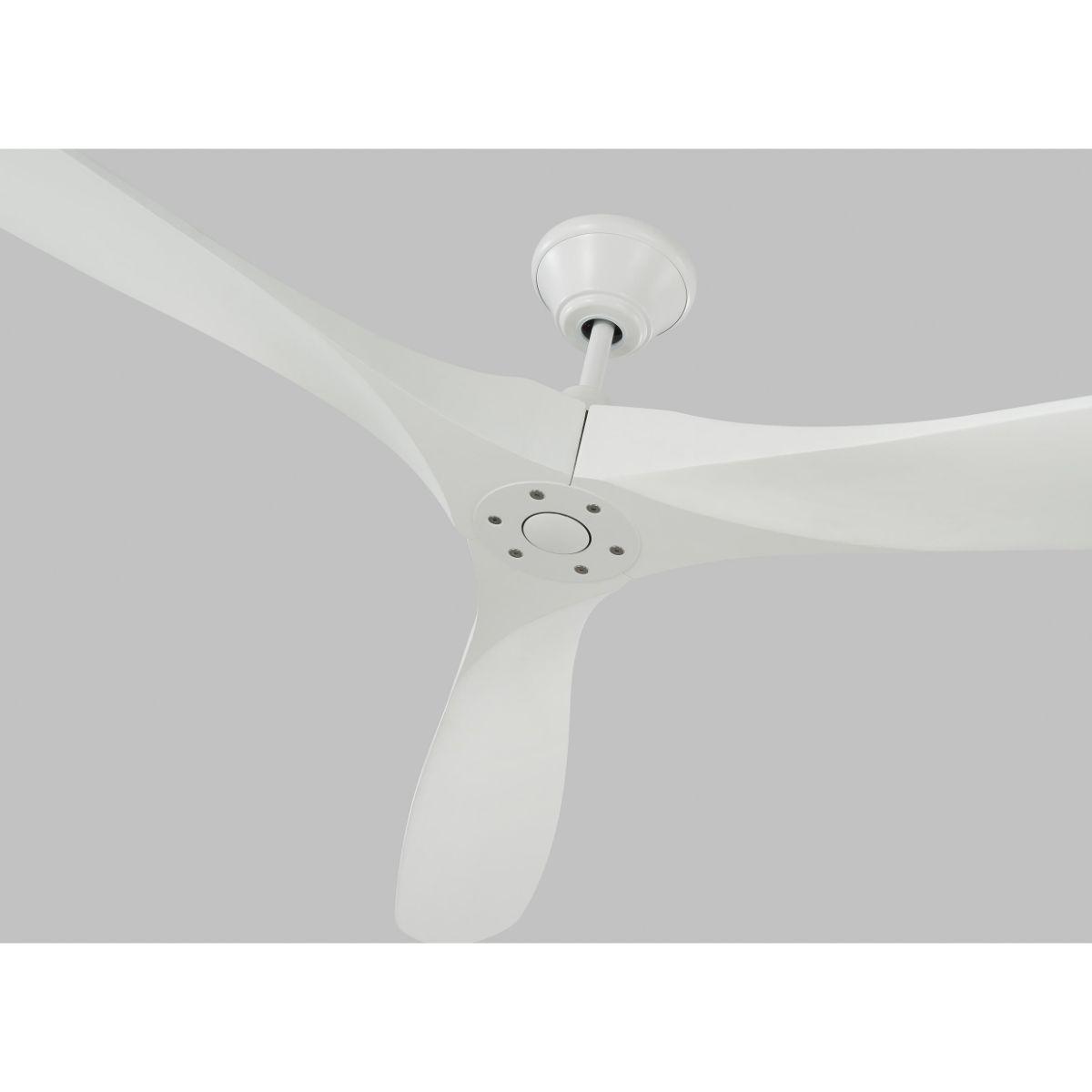 Maverick Super Max 88 Inch Matte White Large Ceiling Fan with Remote - Bees Lighting