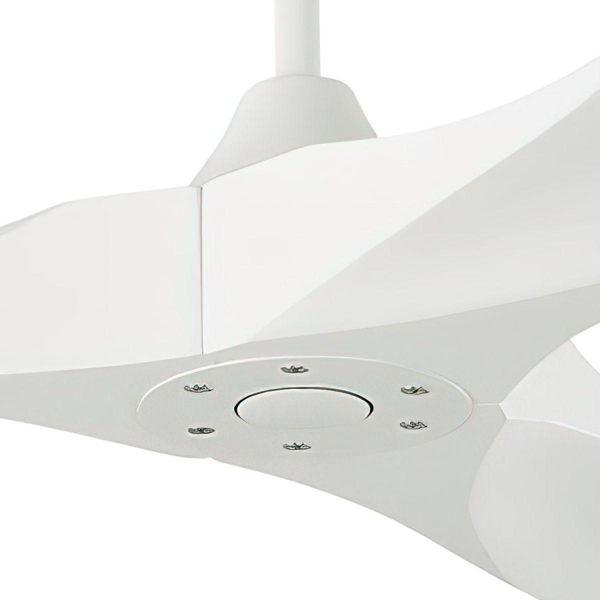 Maverick Super Max 88 Inch Matte White Large Ceiling Fan with Remote - Bees Lighting