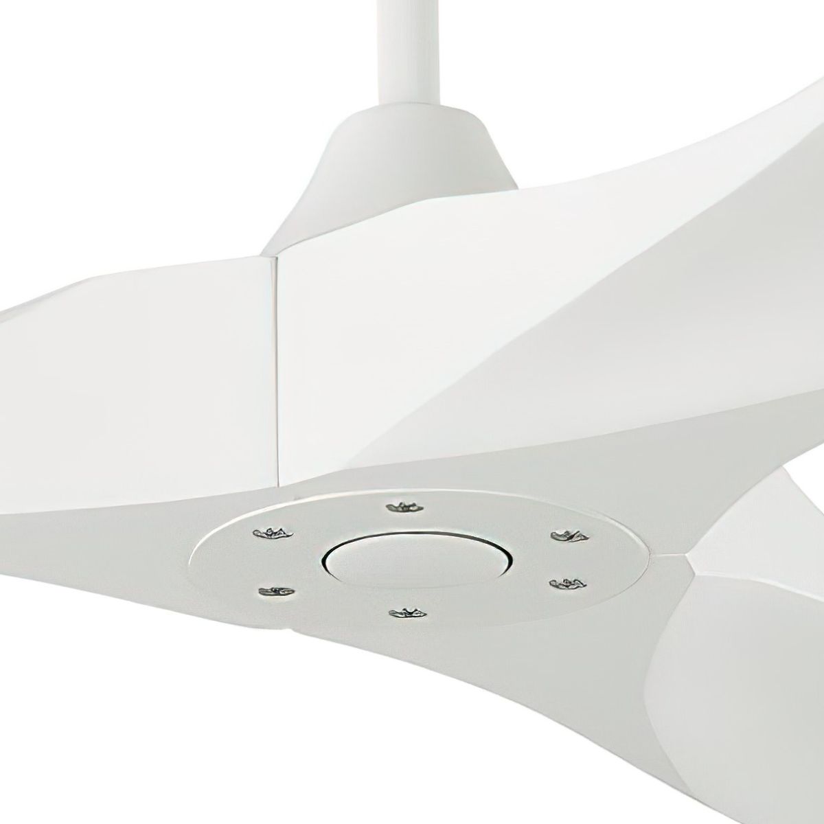 Maverick Super Max 88 Inch Matte White Large Ceiling Fan with Remote - Bees Lighting