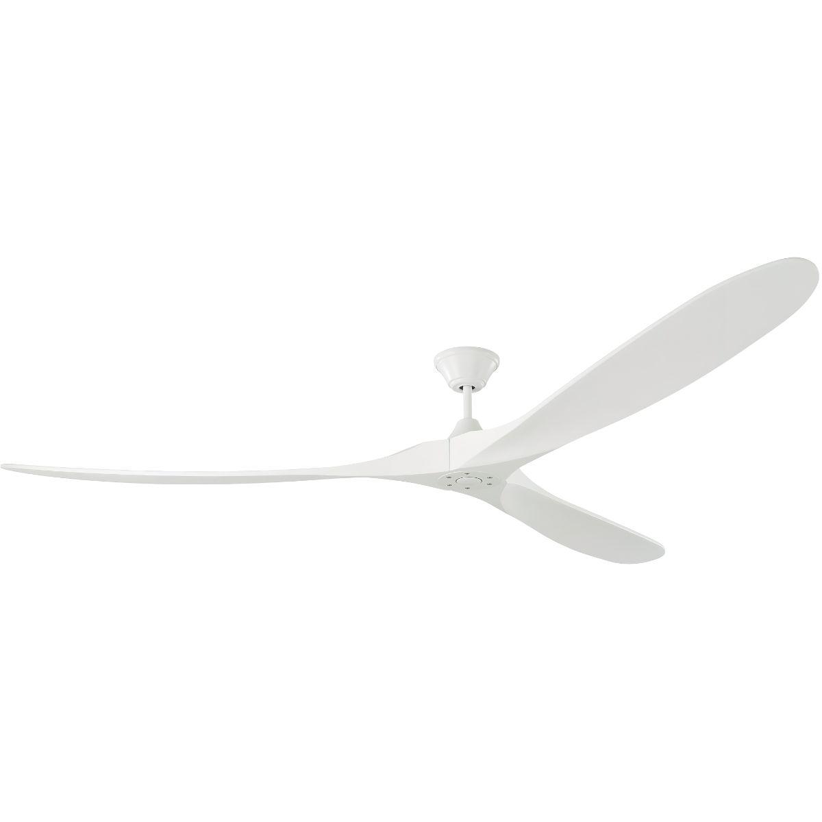 Maverick Super Max 88 Inch Matte White Large Ceiling Fan with Remote - Bees Lighting
